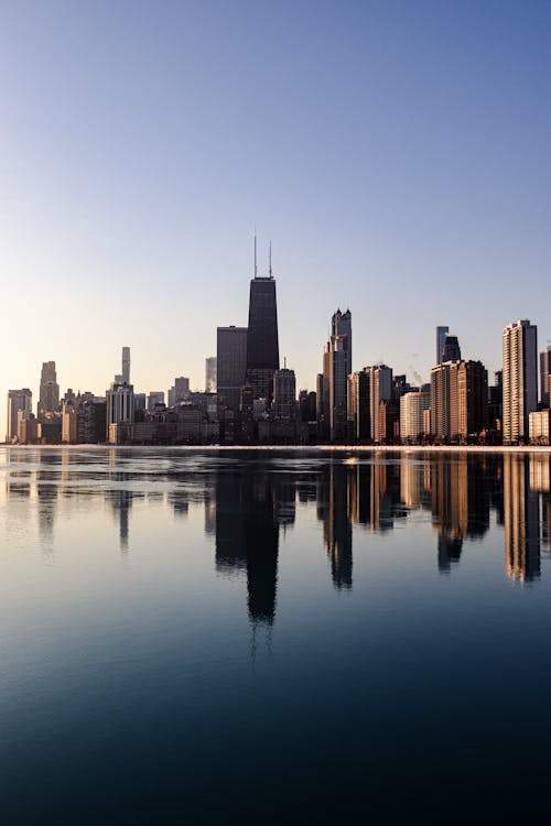 Ingyenes stockfotó alkonyat, Chicago, ég témában