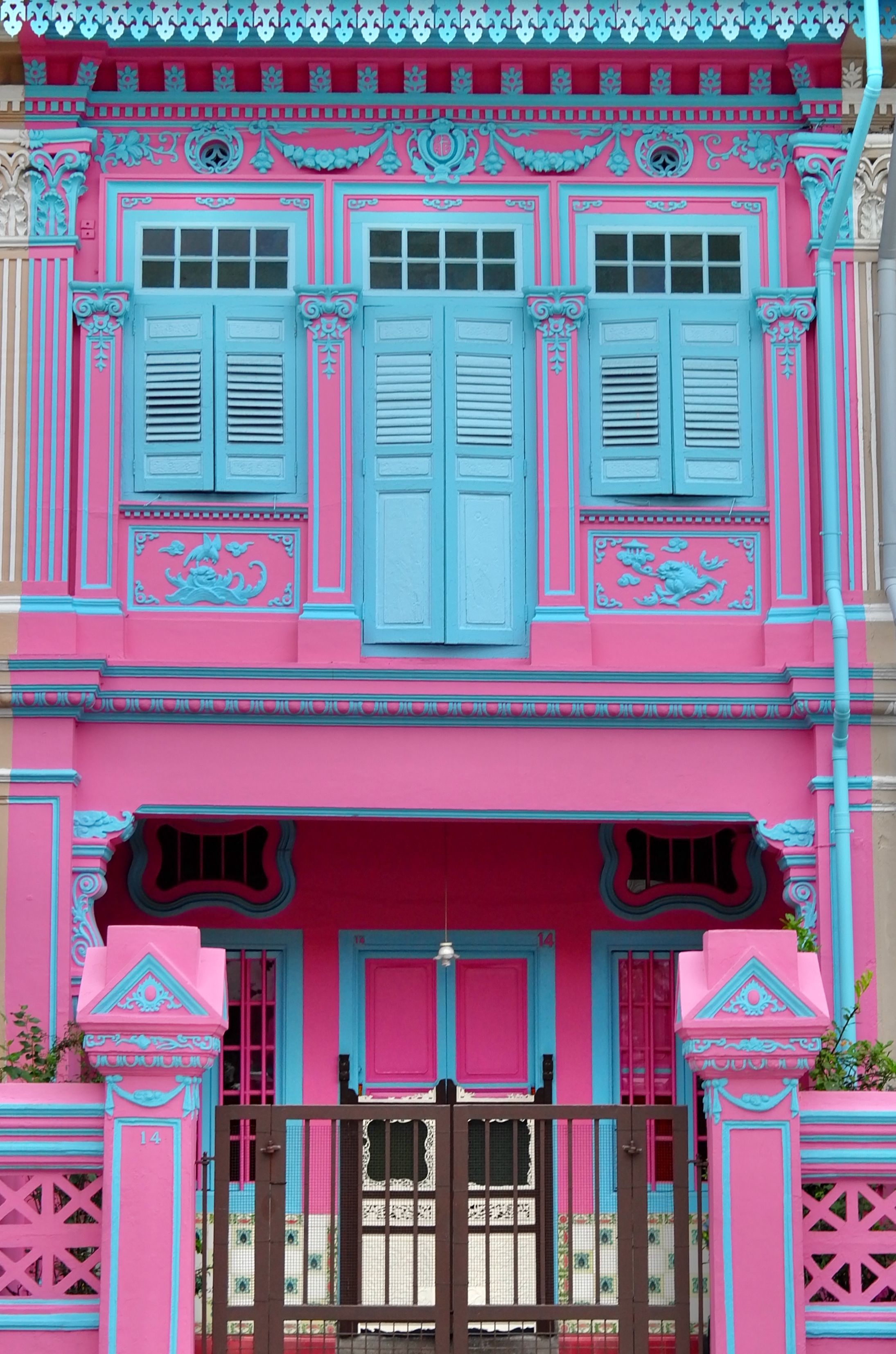 Close-Up Shot of a Pink Building · Free Stock Photo