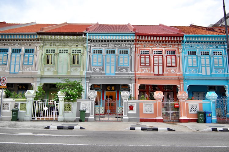 Different Colored Houses In Singapore