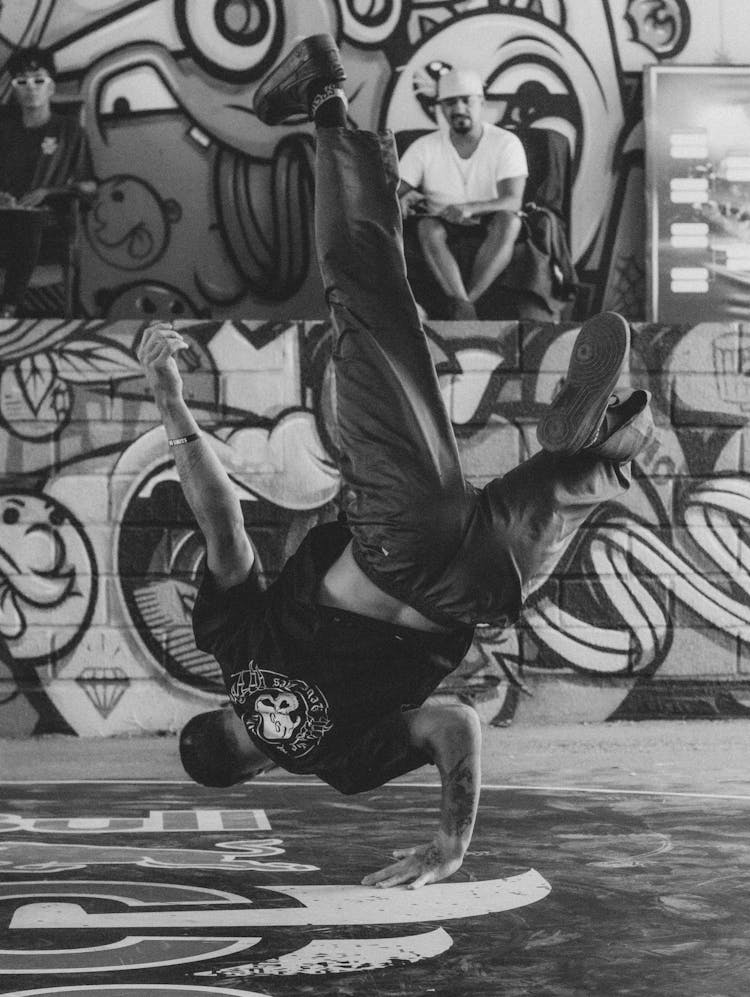 A Man In A Breakdancing Competition