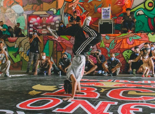 Street Dancer Performing Break Dance