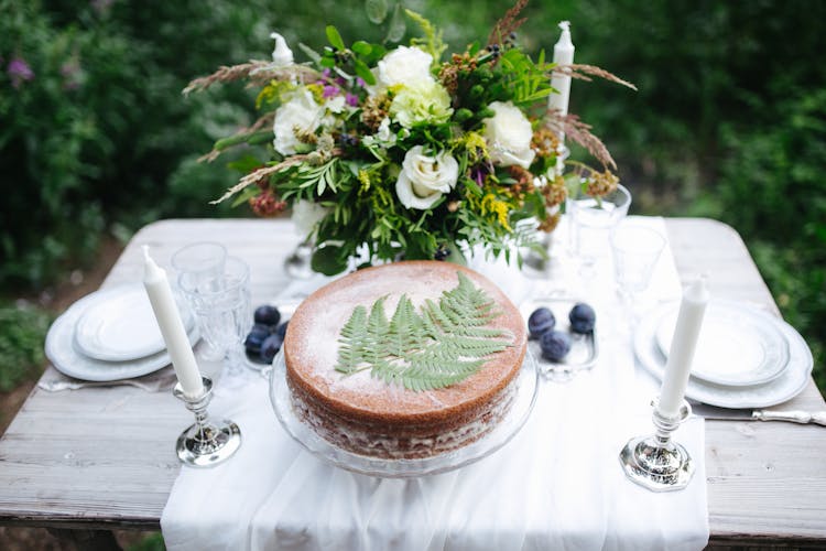 Table Serving In Garden