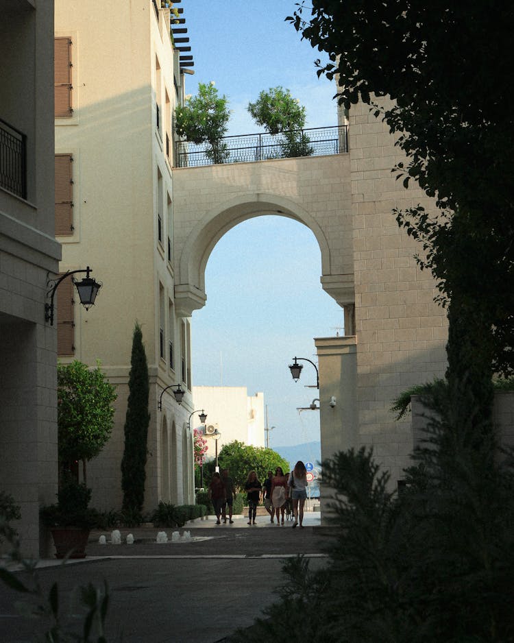 Arch Over Street In Montenegro