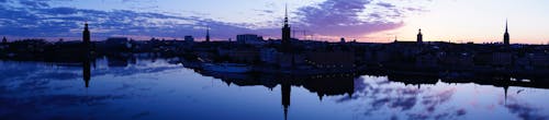 Free stock photo of panorama, stockholm, sunrise