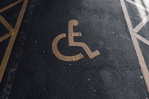 Disability Marking on Pavement