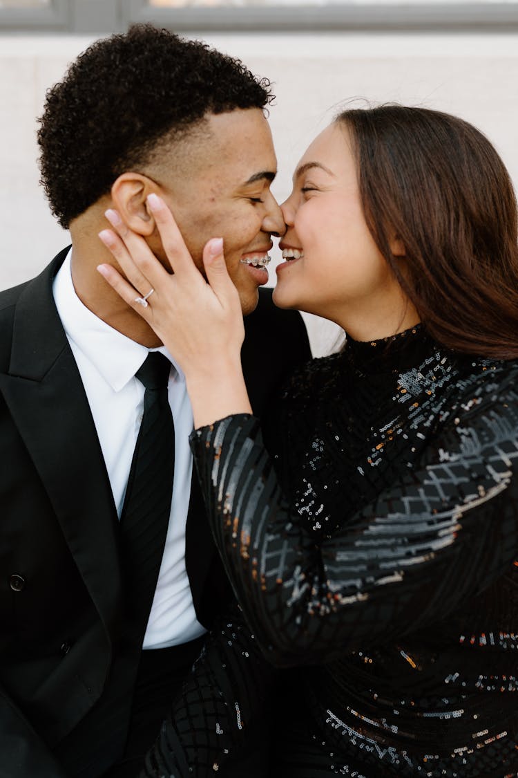 Laughing Engaged Couple