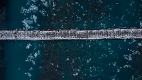 Immagine gratuita di congelando, corpo d'acqua, fotografia aerea