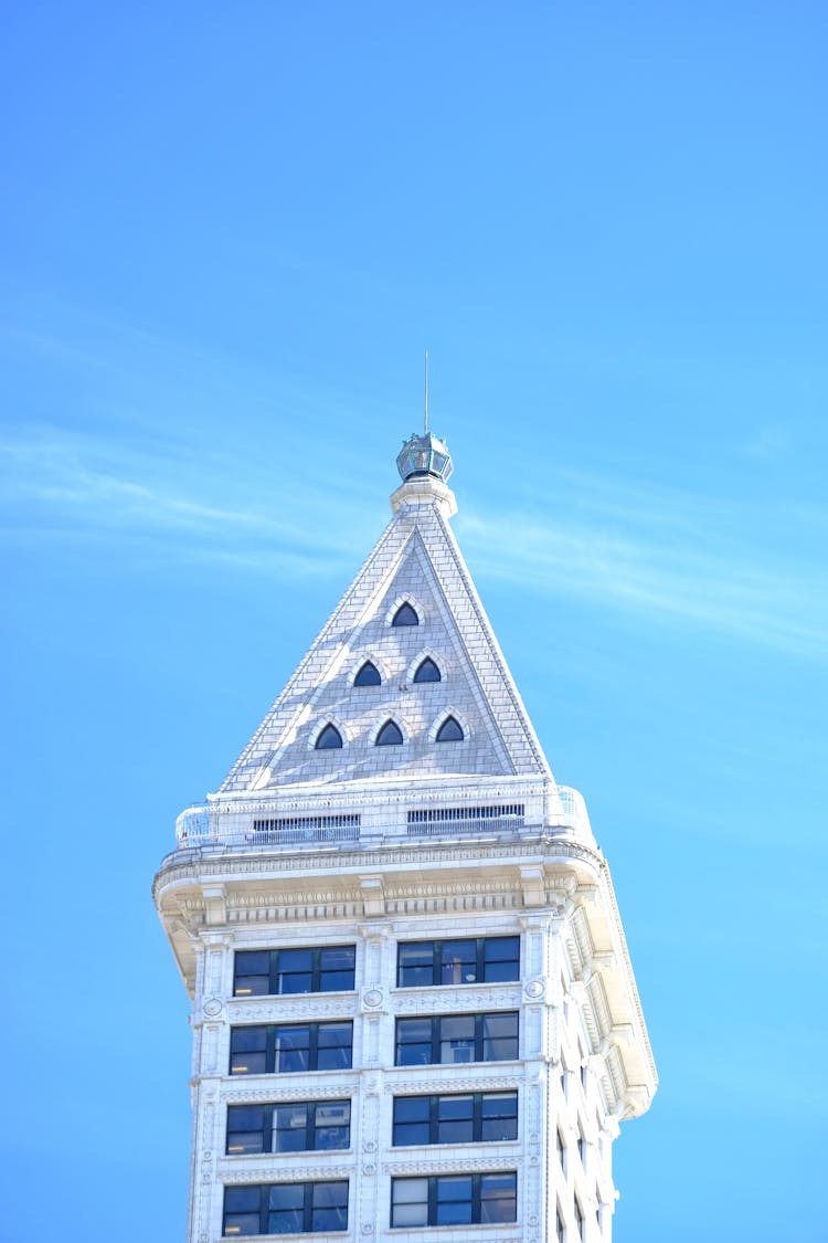 Smith Tower Under Blue Sky