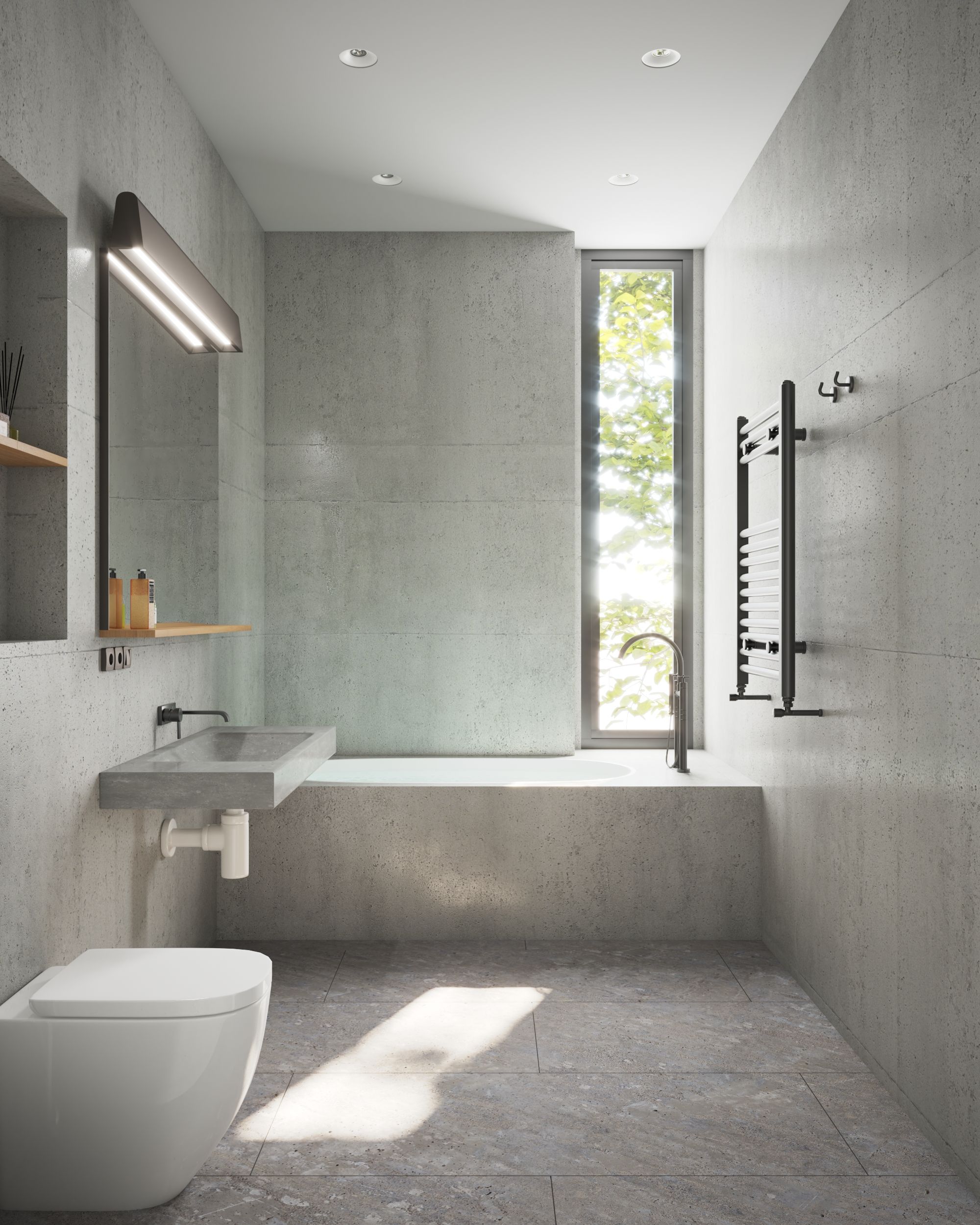 Representative installation photo for 2 × 6 Concealed Toilet Carrier. 2 × 6 Concealed Toilet Carrier shown in a separate representative installation or jobsite photo
