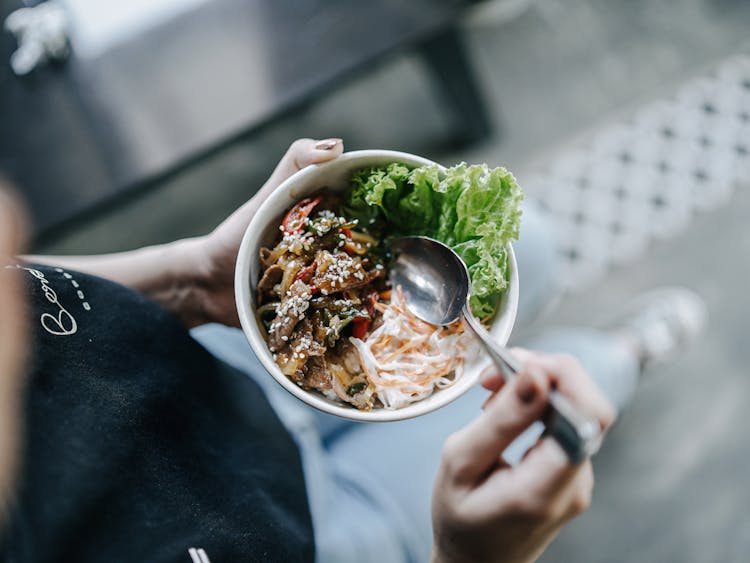 Healthy Dinner In Bowl 