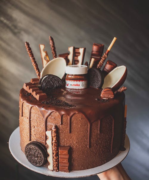 Free Decorated Chocolate Cake Stock Photo