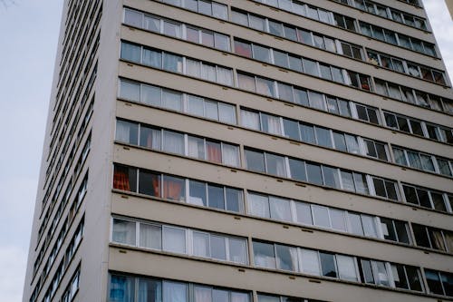 Photo of a High-Rise Building with Glass Windows