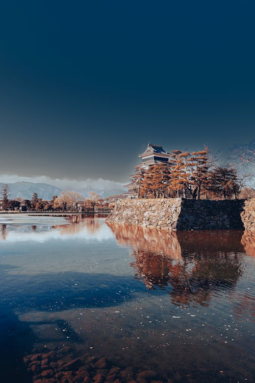 Darmowe zdjęcie z galerii z błękitne niebo, dziedzictwo japońskie, japonia