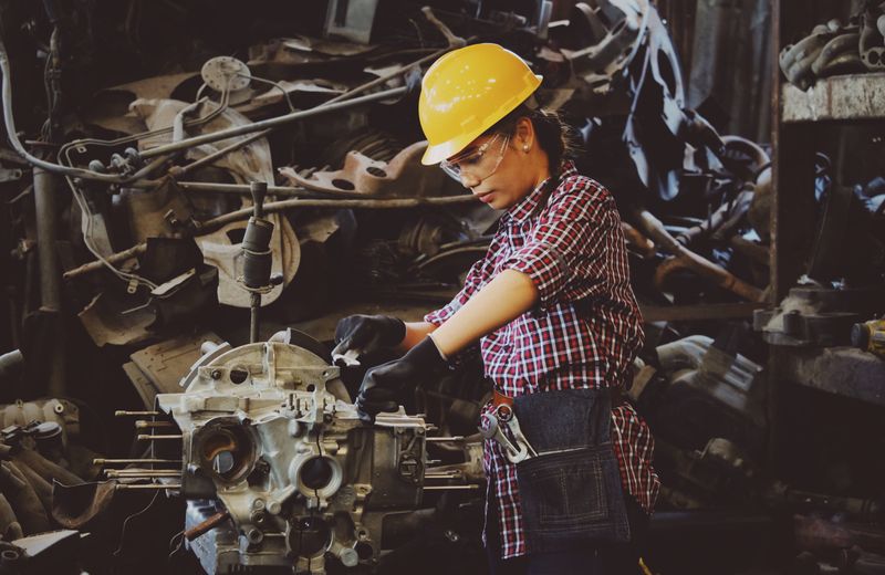 Manufacturing team at work
