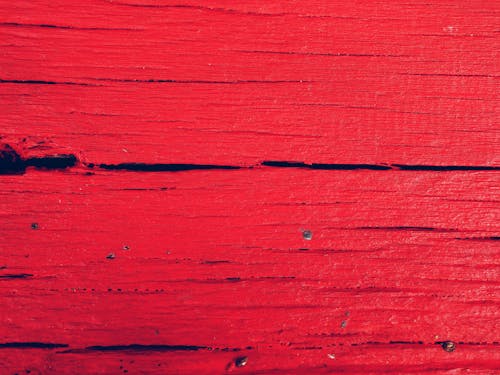 Red Wooden Surface