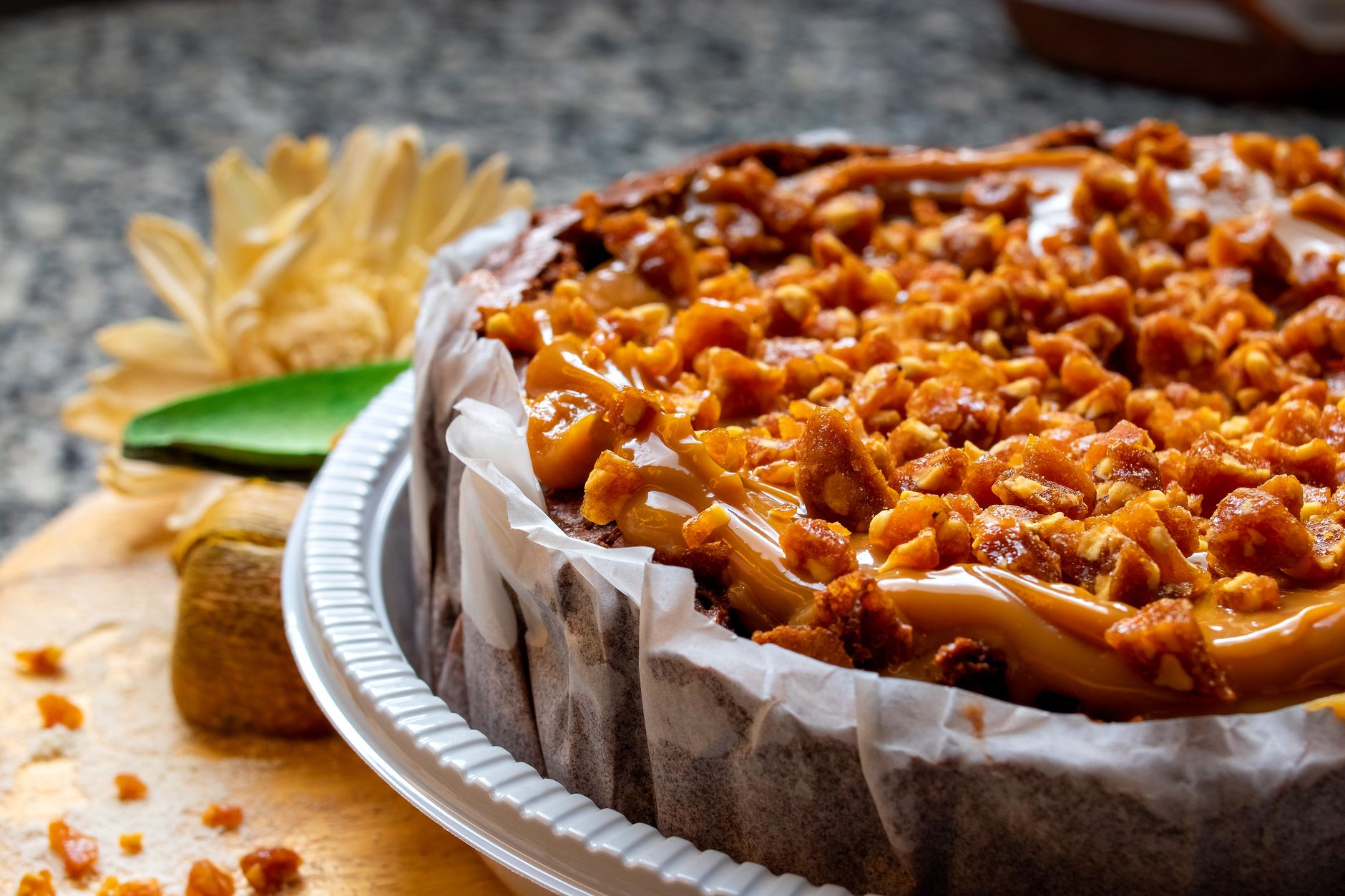 Pecan Butter Crunch broken into pieces