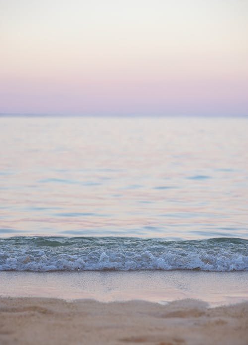 Ocean Waves Crashing on Shore