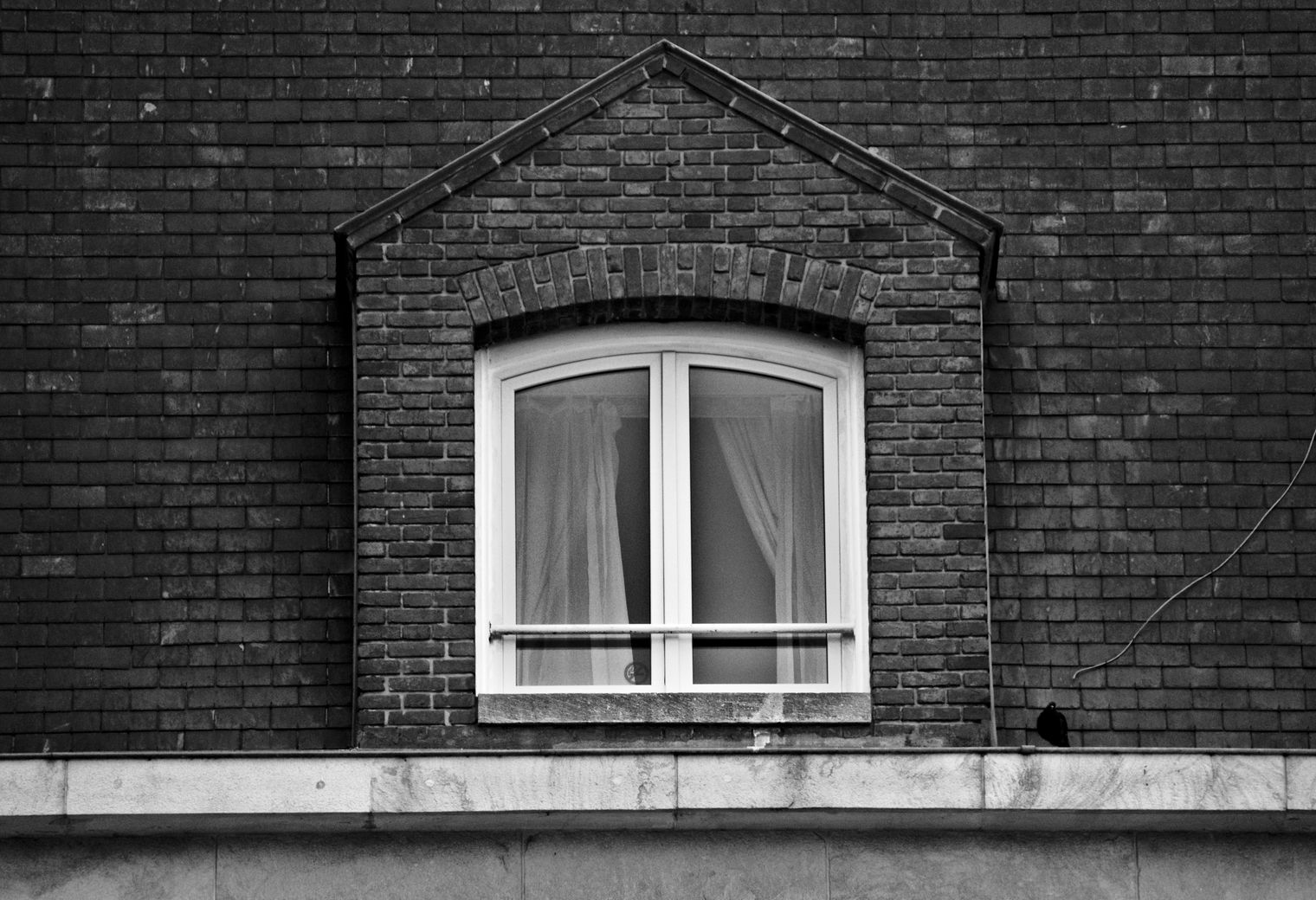 uPVC Spraying in Leamouth — a decorator at work mid-project