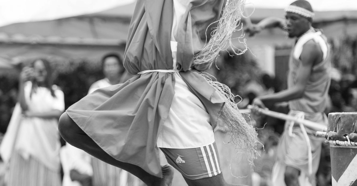 Man in Traditional Costume Dancing during Ritual · Free Stock Photo