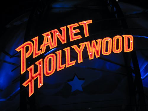 Free Planet Hollywood Logo Sign Stock Photo