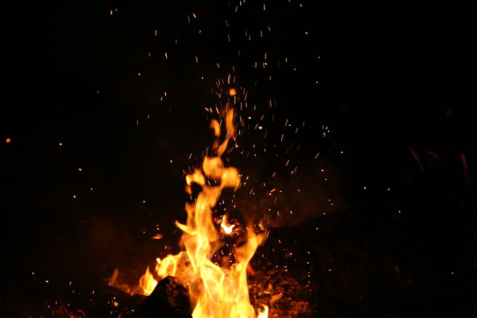 Free stock photo of burning, dark, fire