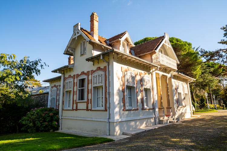 Clear Sky Over Mansion