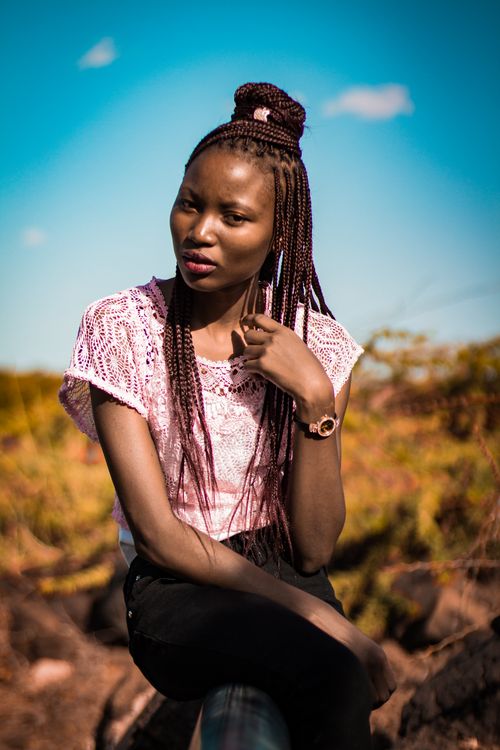 Selective Focus Photography of Woman Wearing Pink Lace Blouse · Free ...