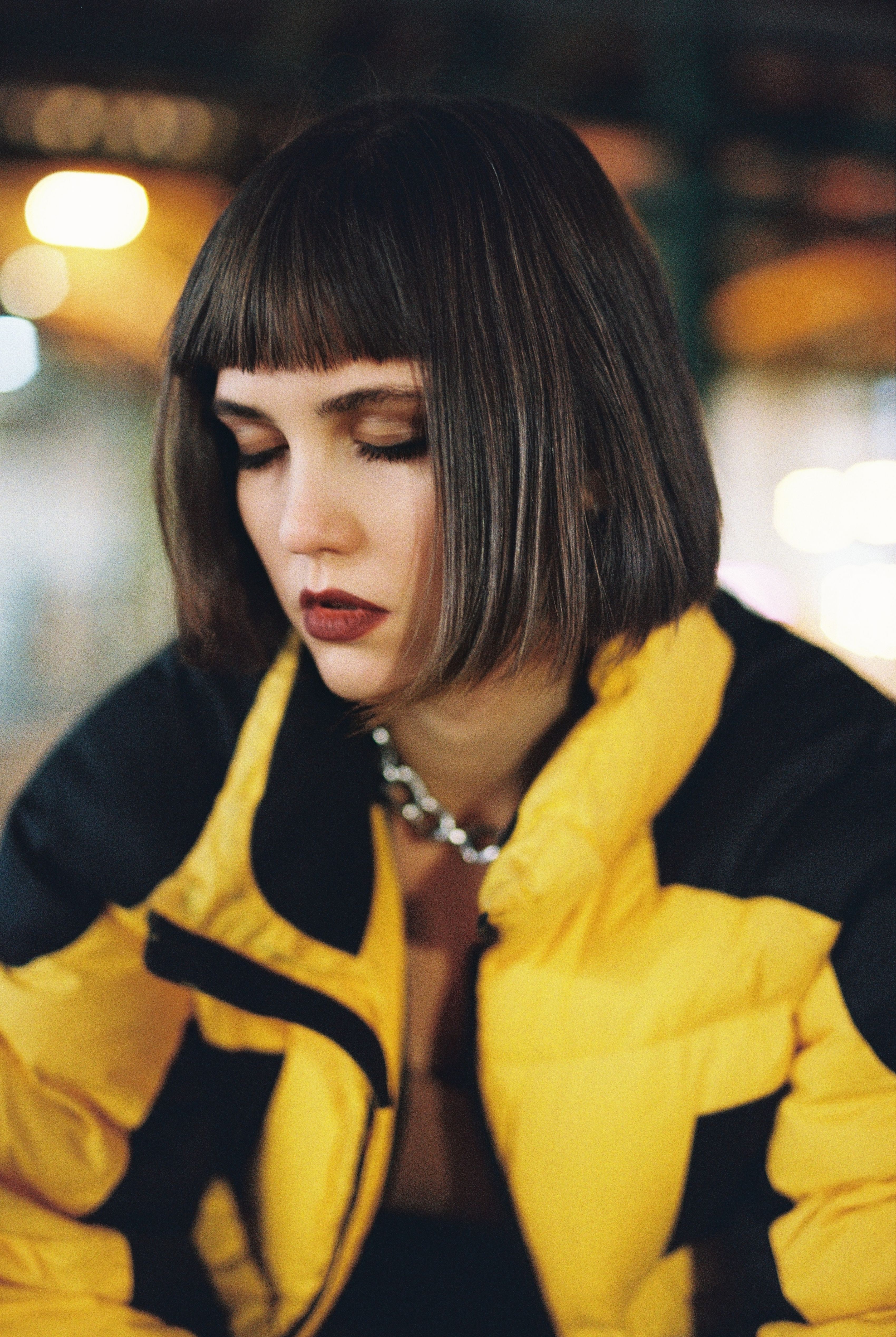 Young Woman in Yellow Jacket · Free Stock Photo
