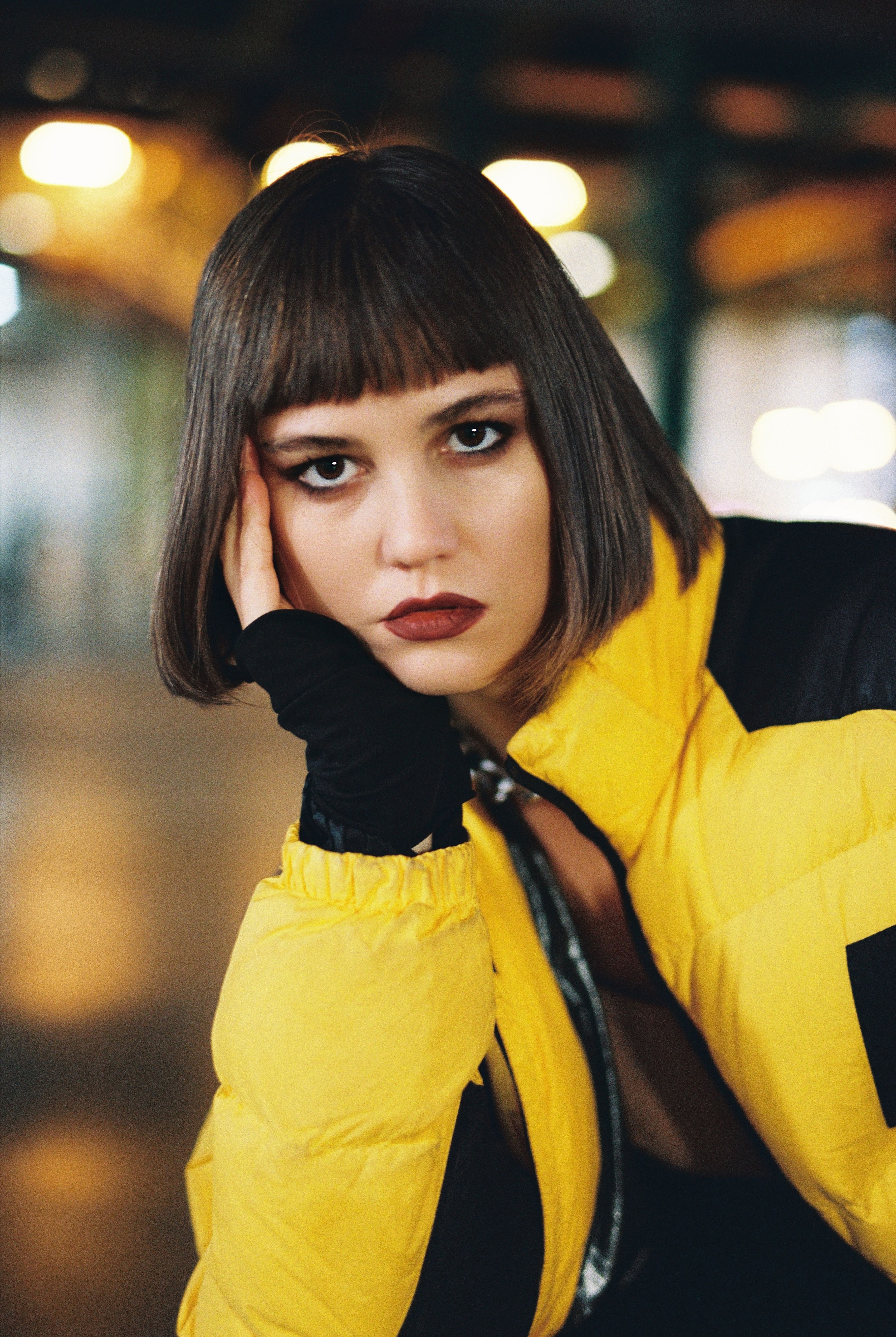 Young Woman in Yellow Jacket · Free Stock Photo