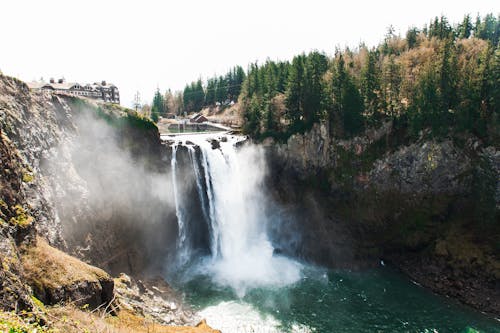 Бесплатное стоковое фото с snoqualmie, безмятежность, белая вода