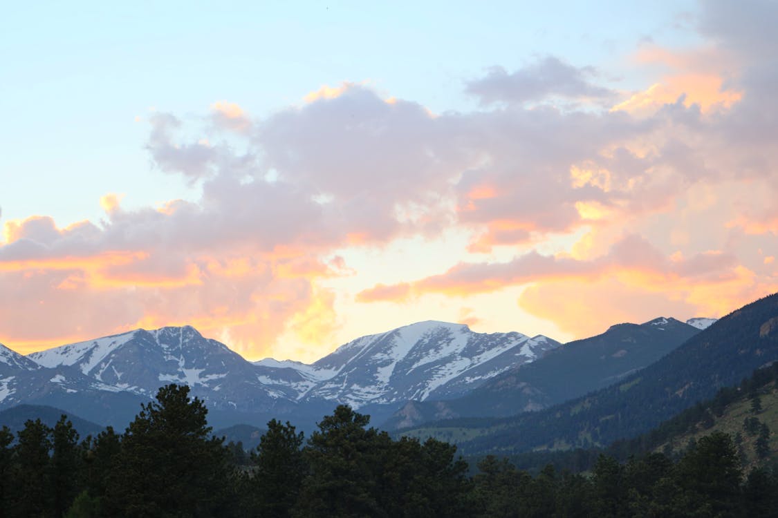 Free stock photo of colorado, rocky mountain, sunset