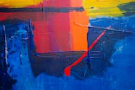 动态抽象画以生动的色彩和大胆的笔触呈现