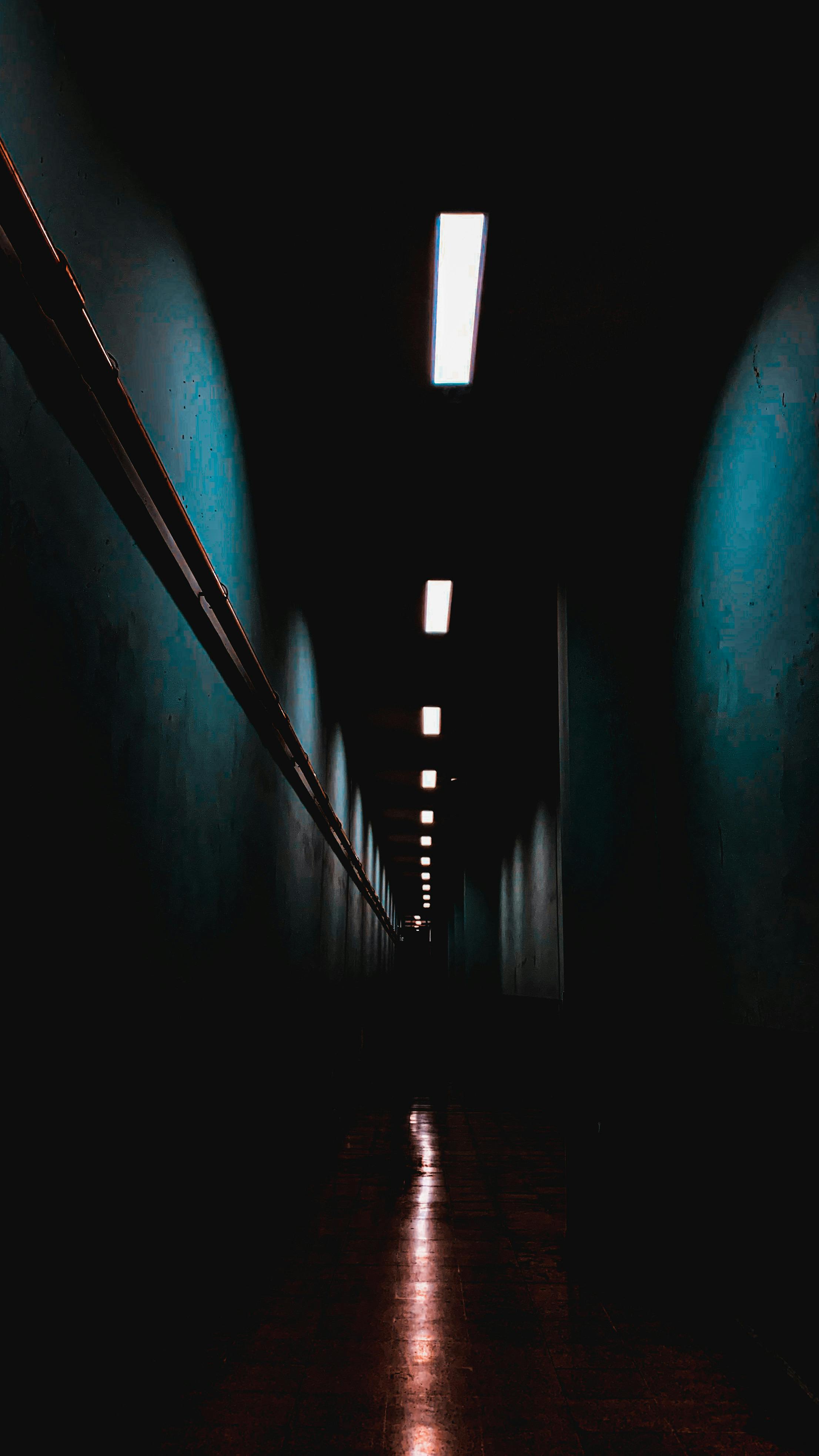 photo of a dark hallway