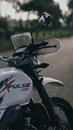 An Adventure Motorcycle on the Road