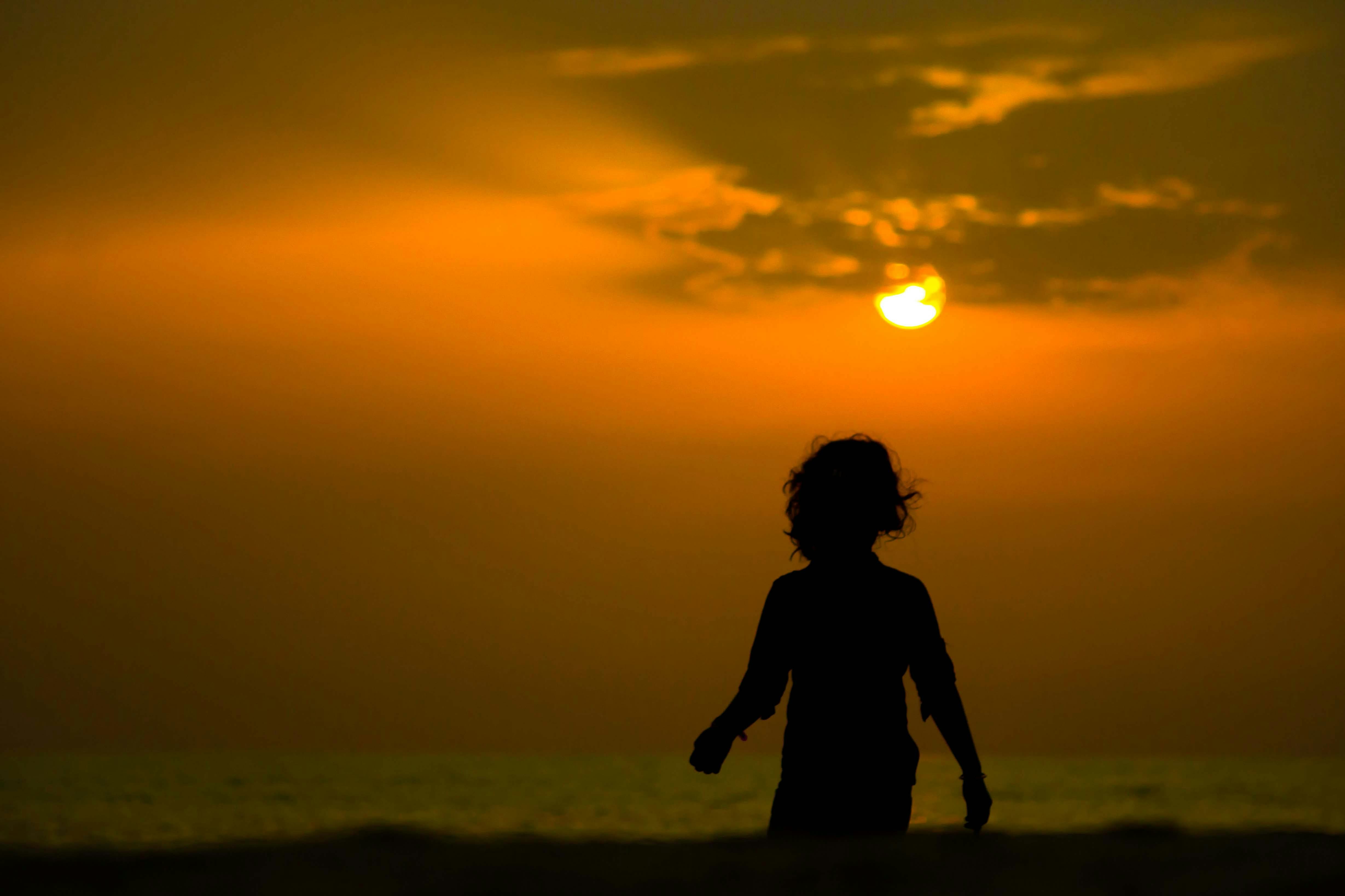 Free stock photo of beach, evening, kid