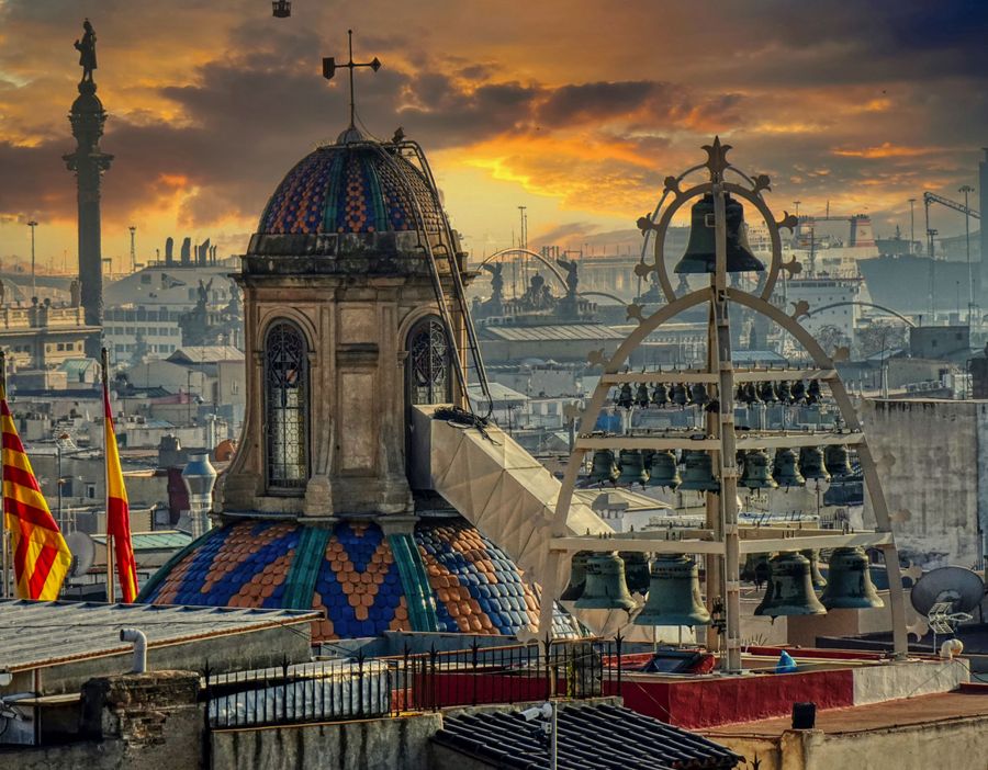 Seville Cathedral at sunset