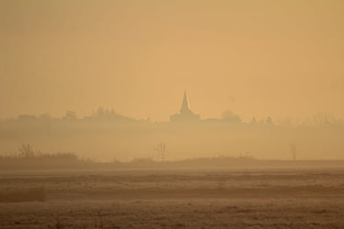 Darmowe zdjęcie z galerii z jesień, mgła, pole