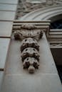 Stone Sculpture Decoration of a Building Column