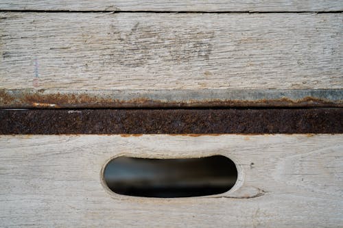 Wooden Plank with a Hole for Handle