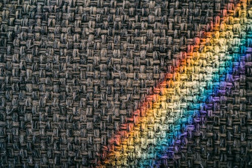 Rainbow Paint on a Woven Item