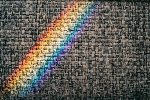 Rainbow on a Woven Surface