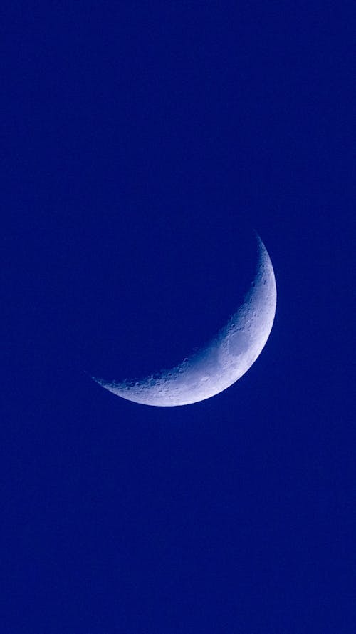 Free Moon in Blue Sky Stock Photo