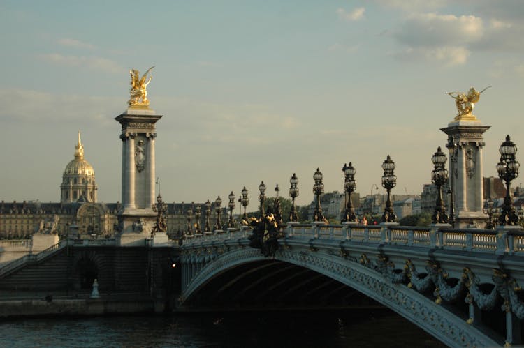 Pont Alexandre III Under Blue Sky