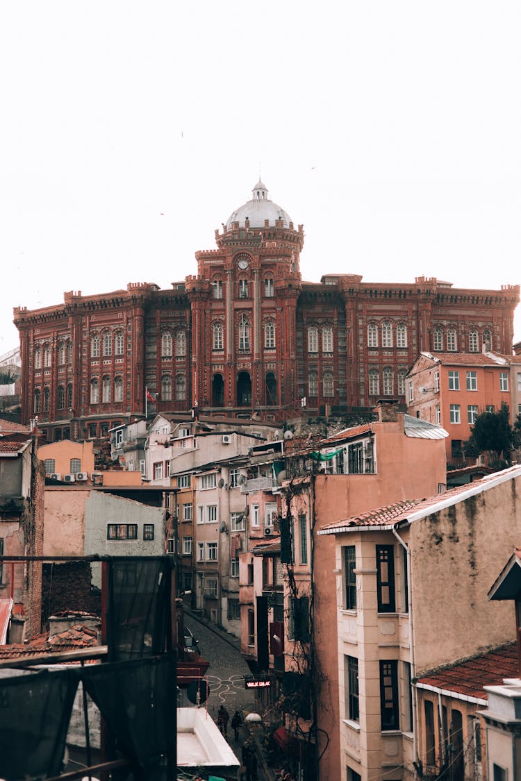 Old Historic Houses And College Building 