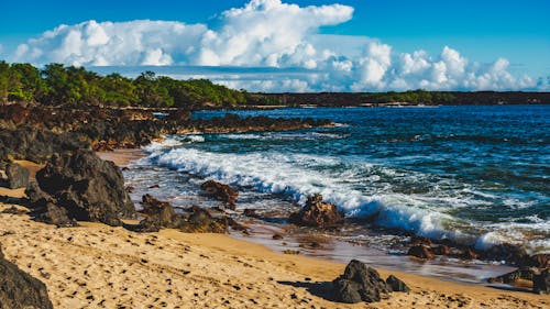 Free stock photo of adventure, beach, clouds