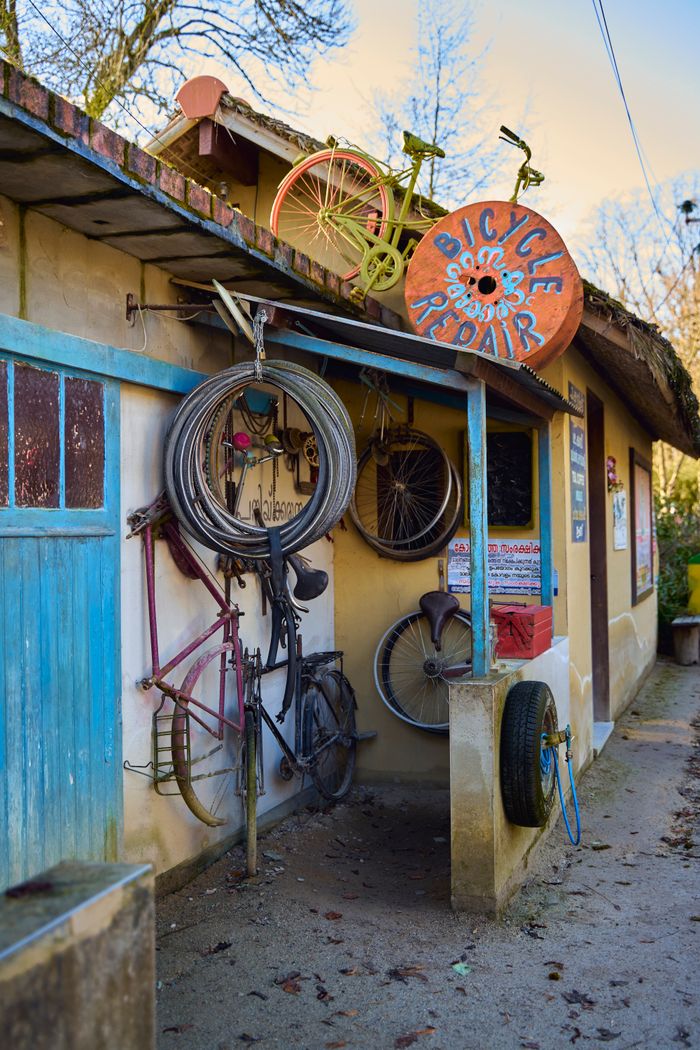 Bicicletas vintage en taller