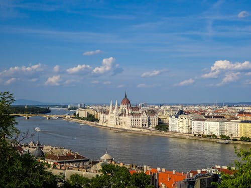 Gratis stockfoto met architectuur, blauwe lucht, Boedapest Stockfoto