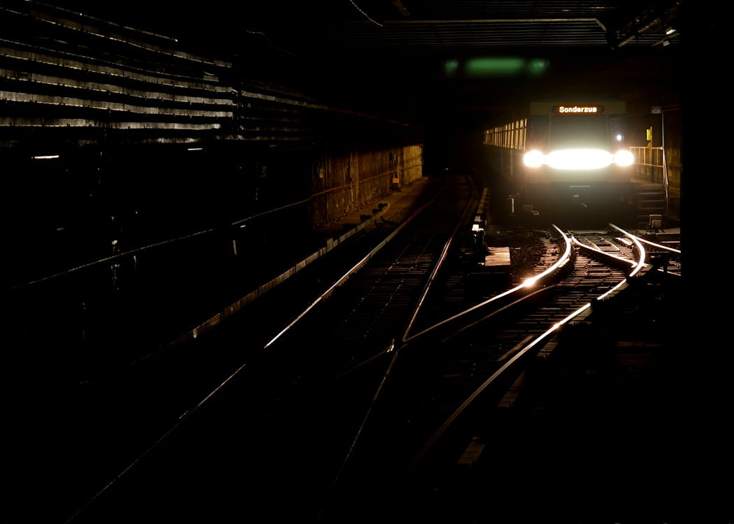 Free stock photo of subway, train, tunnel