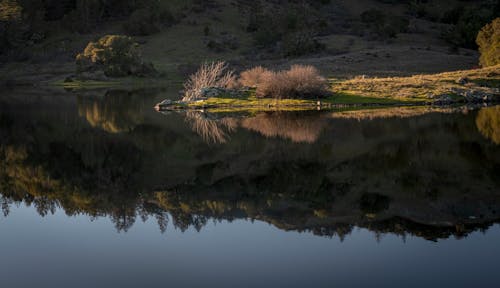 Reflection of a Mountain on Lake