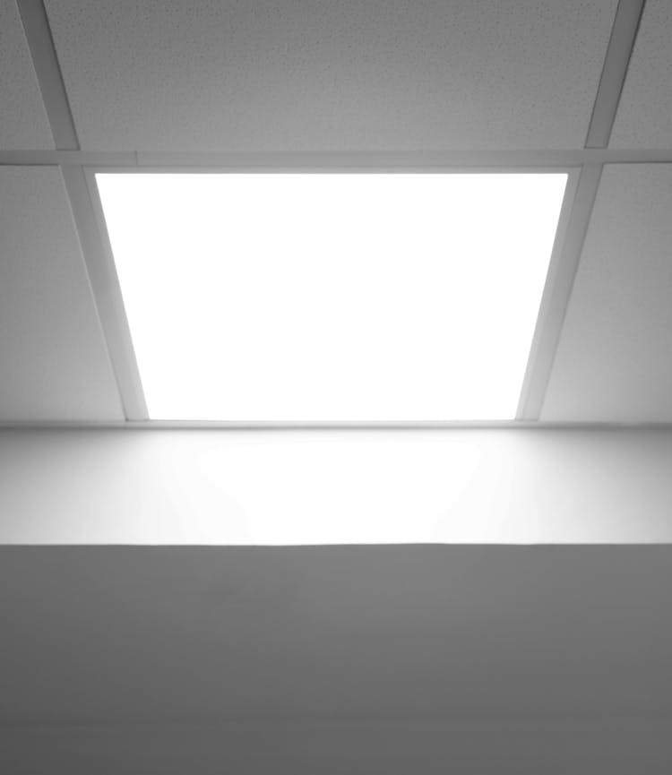 Light On A White Ceiling